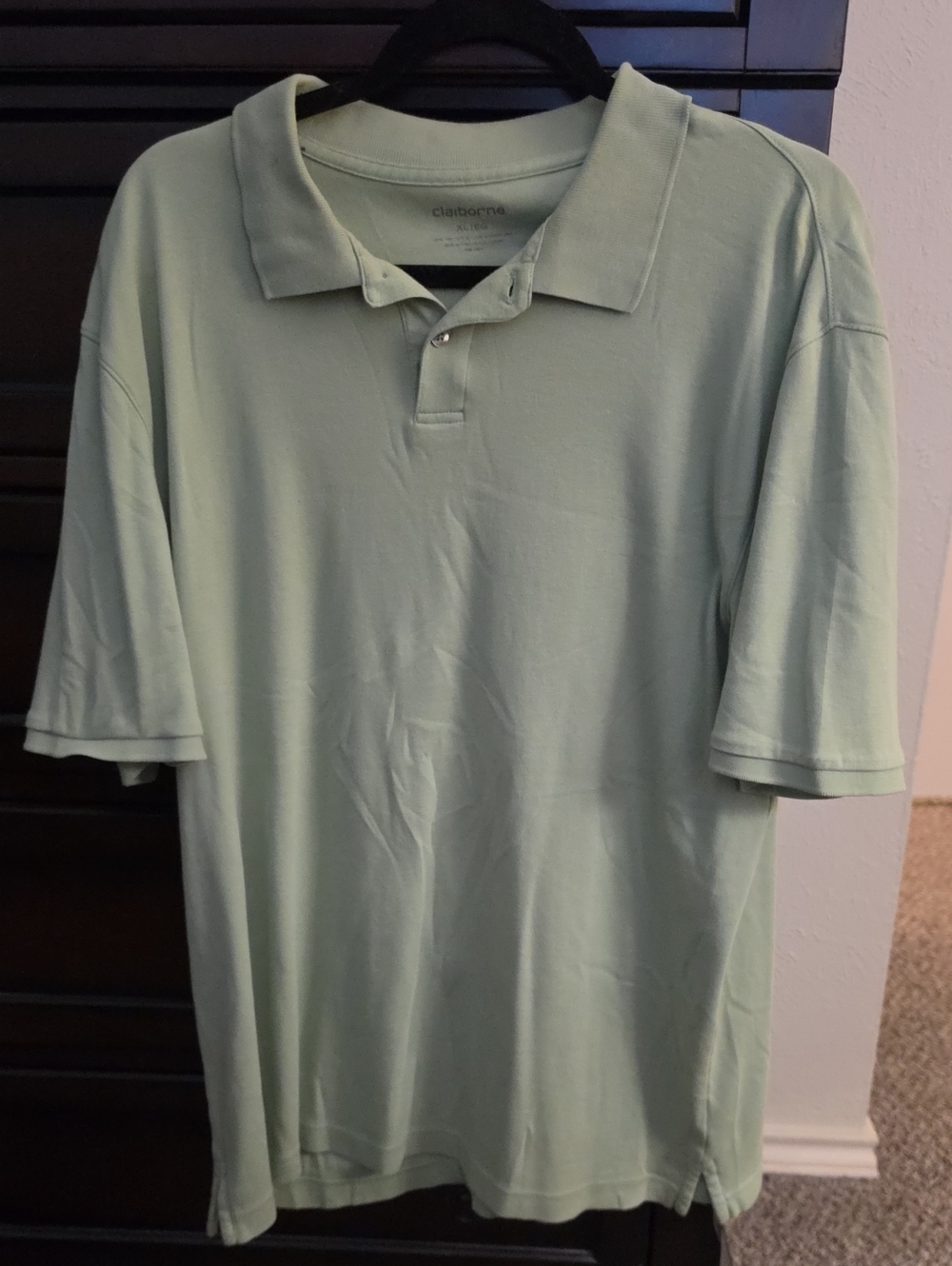 Claiborne Men's Light Green Polo Shirt